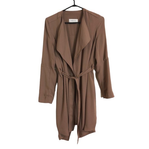 Aritzia Babaton Mauve Earth Quincey Trench Jacket - Picture 4 of 8